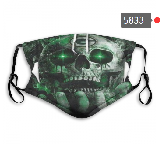 2020 NFL Green Bay Packers #2 Dust mask with filter->nfl dust mask->Sports Accessory